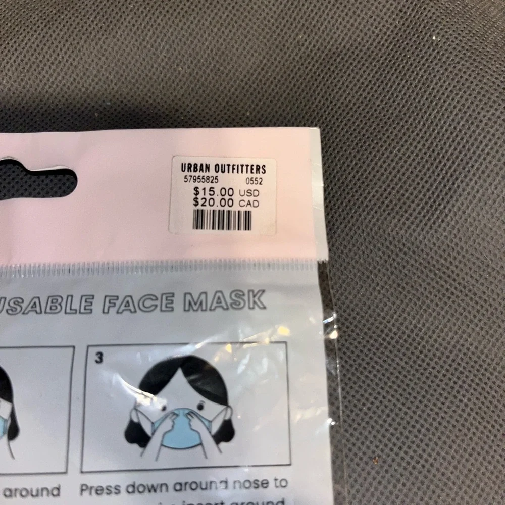 Urban Outfitters face masks bundle of 4 NWT
